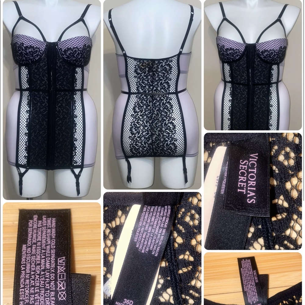 Victoria's Secret Bustier/Corset 36D, Violet, NWT - Picture 14 of 15
